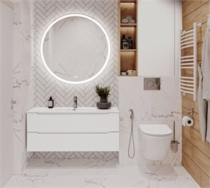 {{photo.Alt || photo.Description || 'Тумба с раковиной подвесная BelBagno ETNA 120 Bianco Lucido, раковина белая'}}