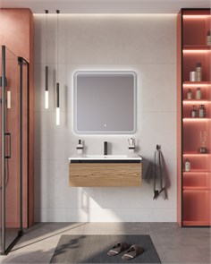 {{photo.Alt || photo.Description || 'Тумба с раковиной подвесная CEZARES SLIDER 80 Дуб Тангент, раковина белая'}}