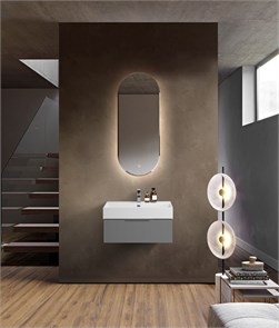 {{photo.Alt || photo.Description || 'Тумба с раковиной подвесная и одним выдвижным ящиком CEZARES PREMIUM 70 Plisse Grigio nuvola, раковина белая'}}