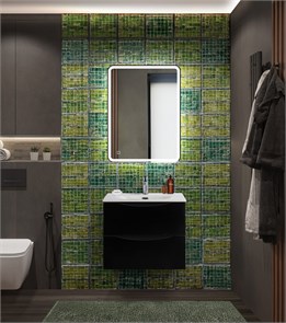 {{photo.Alt || photo.Description || 'Тумба с раковиной подвесная BelBagno MARINO-CER-N 60 Nero Lucido, раковина белая'}}
