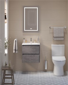 {{photo.Alt || photo.Description || 'Тумба с раковиной подвесная BelBagno KRAFT 39 50 Cemento Grigio, раковина белая BB-8099-3-50'}}