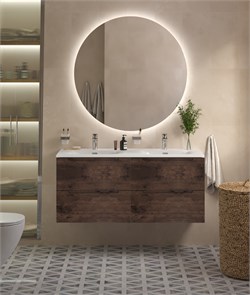 {{photo.Alt || photo.Description || 'Тумба с раковиной на две чаши подвесная BelBagno ETNA 120 Rovere Moro, раковина белая BB-8099-120-2'}}