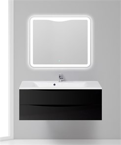 {{photo.Alt || photo.Description || 'Тумба с раковиной подвесная BelBagno MARINO 110 Nero Lucido, раковина белая'}}