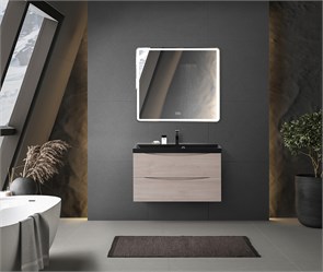{{photo.Alt || photo.Description || 'Тумба с раковиной подвесная BelBagno MARINO 80 Rovere Grigio, раковина чёрная'}}