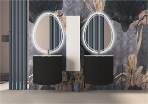 Тумба с раковиной подвесная CEZARES RIALTO 69 Grafite 200925