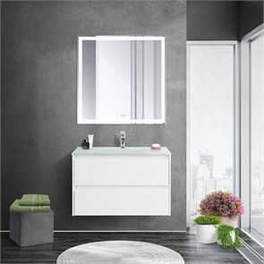 {{photo.Alt || photo.Description || 'Тумба со стеклянной раковиной подвесная BelBagno KRAFT 80 Bianco Opaco, раковина белая'}}