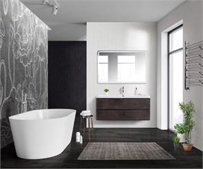 {{photo.Alt || photo.Description || 'Тумба с раковиной подвесная BelBagno ALBANO 120 Rovere Nature Grigio, раковина белая'}}
