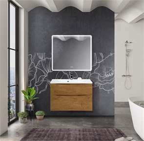 {{photo.Alt || photo.Description || 'Тумба с раковиной подвесная BelBagno MARINO-H60 90 Rovere Nature, раковина белая'}}