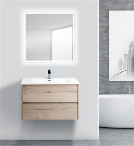 {{photo.Alt || photo.Description || 'Тумба с раковиной подвесная BelBagno KRAFT 80 Rovere Galifax Bianco, раковина белая'}}