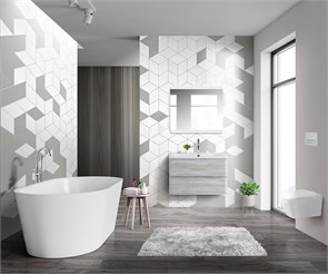 {{photo.Alt || photo.Description || 'Тумба с раковиной подвесная BelBagno ALBANO 90 Rovere Vintage Bianco, раковина белая'}}