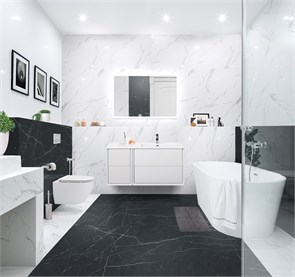 {{photo.Alt || photo.Description || 'Тумба с раковиной подвесная CEZARES BELLAGIO 106 Bianco Opaco, правосторонняя'}}