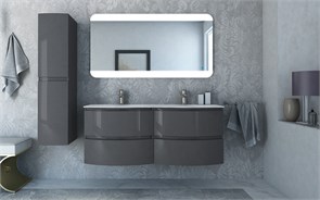 {{photo.Alt || photo.Description || 'Тумба с раковиной подвесная на две чаши CEZARES VAGUE 138 Antracite'}}