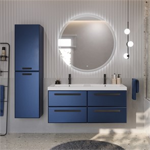 {{photo.Alt || photo.Description || 'Тумба с двойной раковиной и четырьмя  ящиками  подвесная CEZARES ECO 120 Sapfiro, раковина белая'}}