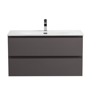 {{photo.Alt || photo.Description || 'Тумба с раковиной подвесная BelBagno KRAFT 100 Темно-Серый Матовый, раковина BB-8099-100'}}