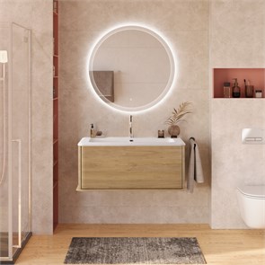 {{photo.Alt || photo.Description || 'Тумба с раковиной подвесная CEZARES IDRA 98 Rovere Tabacco, раковина белая 50264'}}