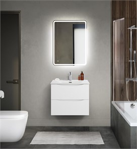 {{photo.Alt || photo.Description || 'Тумба с раковиной подвесная BelBagno MARINO-CER-MINI 60 Bianco Lucido, раковина белая'}}