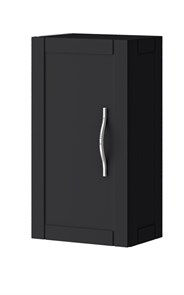 Шкафчик подвесной с одной распашной дверцей, реверсивный CEZARES TIFFANY 54958 Nero grafite 190388