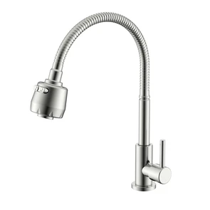 {{photo.Alt || photo.Description || 'Кран Splenka S249.482.05 для кухни 2-х режимный гибкий поворотный излив, сатин'}}