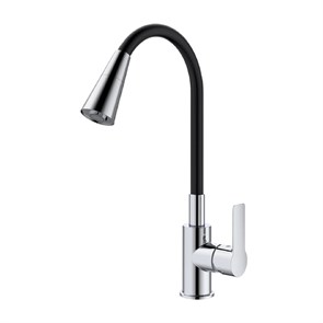 {{photo.Alt || photo.Description || 'Смеситель Splenka для кухни высокий гибкий поворотный излив, хром (S06.43)'}}