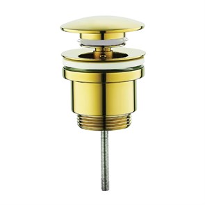 {{photo.Alt || photo.Description || 'Донный клапан для раковины Raglo без перелива (клик-клак), латунь, золото (R600.01.23)'}}