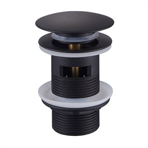 {{photo.Alt || photo.Description || 'Донный клапан для раковины Raglo c переливом (клик-клак), латунь, черный (R600.03.06)'}}