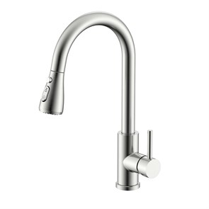 {{photo.Alt || photo.Description || 'Смеситель Splenka для кухни 2-х режимный поворотный выдвижной излив, сатин (S203.49.05)'}}