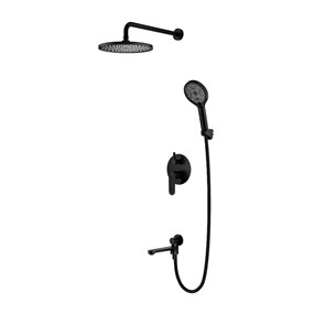 {{photo.Alt || photo.Description || 'Душевая система Splenka для ванны и душа встраиваемая на 3 режима поворотный излив 20 см, черный (S222.27.06)'}}