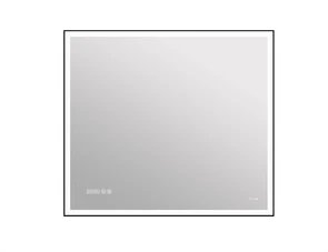 Зеркало Cersanit  LED 011 design 100x80 с подсветкой часы металл. рамка прямоугольное (KN-LU-LED011* KN-LU-LED011*100-d-Os