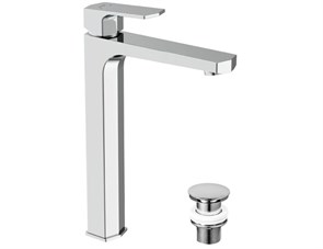 {{photo.Alt || photo.Description || 'Смеситель для раковины высокий Cersanit WISLA однорычажный клик клак (63059)'}}