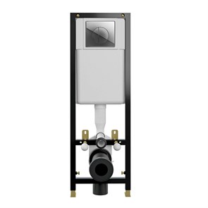 Инсталляция Cersanit  BLACK 35 для унитаза механическая кнопка LEON пластик хром глянцевый (S-IN-BLACK-Cg-w) S-IN-BLACK-Cg-w