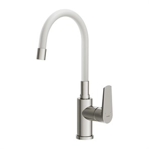 {{photo.Alt || photo.Description || 'Смеситель для кухни Cersanit MODUO однорычажный с гибким изливом белый (68232)'}}