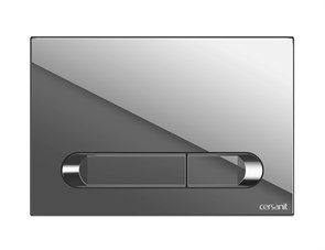 Кнопка Cersanit  ESTETICA для LINK PRO/VECTOR/LINK/HI-TEC пластик белый с рамкой хром (64110) 64110