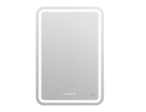 Зеркало Cersanit  LED 050 design pro 55x80 с подсветкой хол. тепл. cвет часы с антизапотеванием прям KN-LU-LED050*55-p-Os