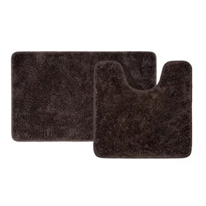 {{photo.Alt || photo.Description || 'Набор ковриков для ванной комнаты, 50х80 + 50х50, микрофибра, темно--коричневый, IDDIS, BSET08Mi13'}}