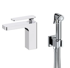 {{photo.Alt || photo.Description || 'Смеситель для раковины с гигиеническим душем Timo Torne 4360/00G хром'}}