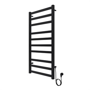 {{photo.Alt || photo.Description || 'Полотенцесушитель электрический AZARIO PALERMO 500/1000 квадрат, 10 секций, диммер справа, черный (AZ83850B)'}}