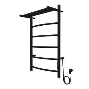 {{photo.Alt || photo.Description || 'Полотенцесушитель электрический AZARIO VERONA 500/800 5 секций, с полкой, диммер справа, черный (AZ04858PB)'}}