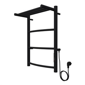 {{photo.Alt || photo.Description || 'Полотенцесушитель электрический AZARIO VERONA 400/600 3 секции, с полкой, диммер справа, черный (AZ04846PB)'}}