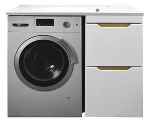 {{photo.Alt || photo.Description || 'Комплект тумба с раковиной AZARIO Magenta 120 правая под стиральную машину (56) белая (CS00079141)'}}