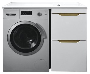 {{photo.Alt || photo.Description || 'Комплект тумба с раковиной AZARIO Magenta 110 правая под стиральную машину (46) белая (CS00079140)'}}