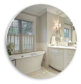 {{photo.Alt || photo.Description || 'Зеркало AZARIO Саванна d770 c подсветкой и диммером, сенсорный выключатель (ФР-00000954)'}}