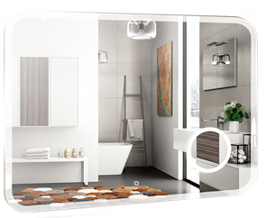 {{photo.Alt || photo.Description || 'Зеркало AZARIO Эльза 800х550, LED-подсветка с диммером, сенсорный выключатель (ФР-00002156)'}}