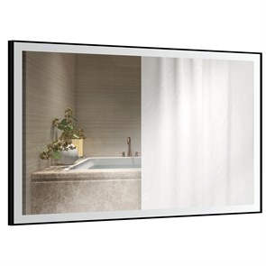 {{photo.Alt || photo.Description || 'Зеркало AZARIO Fantasy 1000х700 с подсветкой, сенсорный выключатель с функцией диммера, в алюминиевом корпусе черного цвета (AZ-Z-059CS)'}}