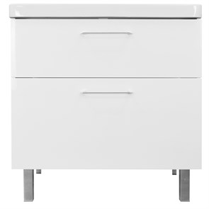 {{photo.Alt || photo.Description || 'Комплект Тумба Azario Ника 80 Н 800х475х850 напольная, с раковиной Monte 80, белый глянцевый (CS00082789)'}}