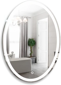 {{photo.Alt || photo.Description || 'Зеркало Италия овальное 570х770 (LED-подсветка, сенсорный выключатель)'}}