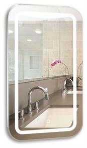 {{photo.Alt || photo.Description || 'Зеркало AZARIO Турин 400х700 c подсветкой и диммером, сенсорный выключатель (LED-00002501)'}}