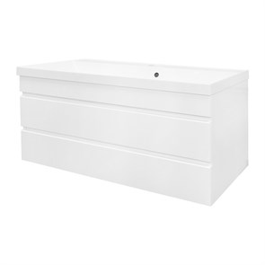 {{photo.Alt || photo.Description || 'Комплект Azario Тумба Эстима 100/2 995х447х555 подвесная, с раковиной Астория 100, белый глянцевый (CS00094585)'}}