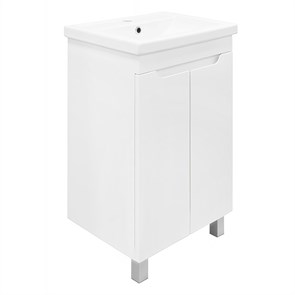 {{photo.Alt || photo.Description || 'Комплект Тумба Azario KANTRI 50Н 500х400х870 напольная, с раковиной Фостер 50, белый глянец (CS00097247)'}}