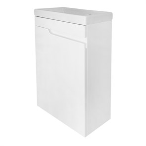 {{photo.Alt || photo.Description || 'Комплект Тумба Azario KANTRI 45 450х250х775 подвесная, с раковиной Фостер 45, левая, белый глянец (CS00097244)'}}