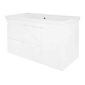 {{photo.Alt || photo.Description || 'Комплект Тумба Azario KANTRI 100/2 1005х455х870 подвесная, дверь с раковиной Фостер 100, белый глянец (CS00097258)'}}